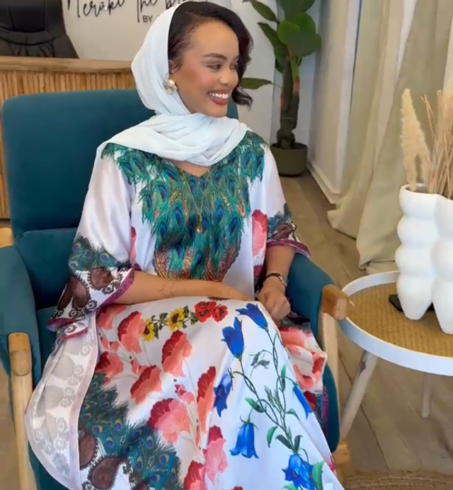 Peacock kaftan
