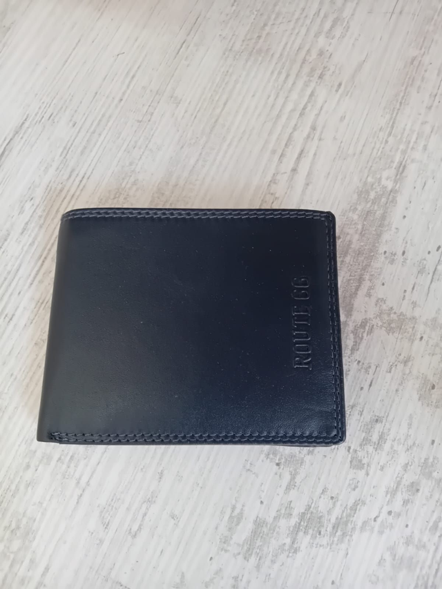 Route 66 portafoglio uomo blu