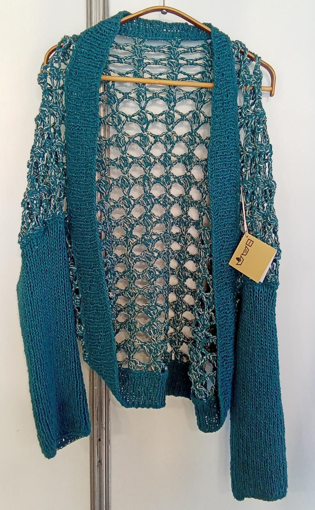 Chaqueta rede azul. Txaketa sarea urdina