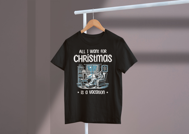 All I want for Christmas is a vacation, Holiday Travel Wishes. Alles, was ich mir zu Weihnachten wünsche, ist Urlaub, Urlaubsreisewünsche