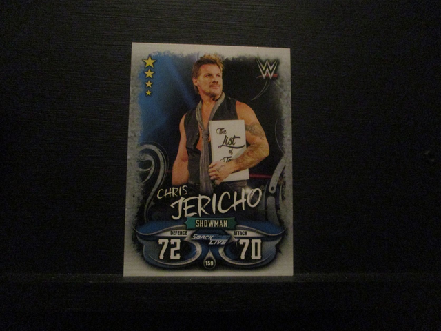 Chris Jericho - Smackdown Live Slam Attax Live Original Trading Card #159