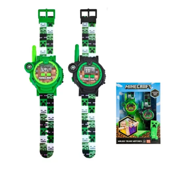Walkie-talkie e Relógio Minecraft