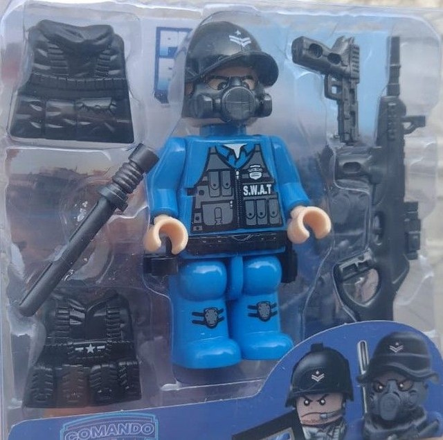 Boneco de Montar PlayBOX - POLICIA