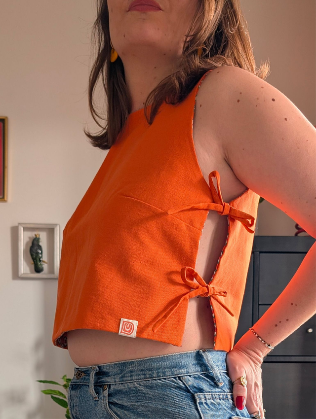 Top Joséphine orange/provençal orange