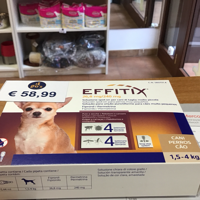  VIRBAC EFFITIX GOCCE CANE PICCOLA TAGLIA 1,5 - 4KG 33ULLN