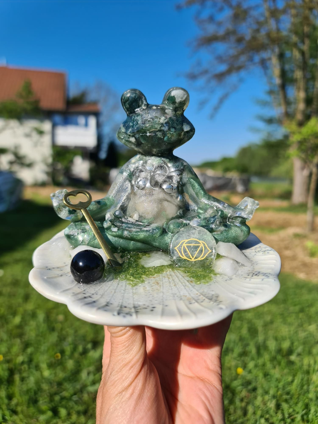 Crapaud Zen 💚 Agate mousse 