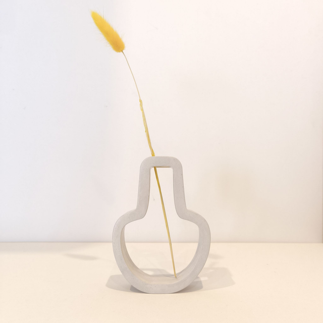 Vase design "Vazy" – Gypse hydrofugé fait main – Style minimaliste