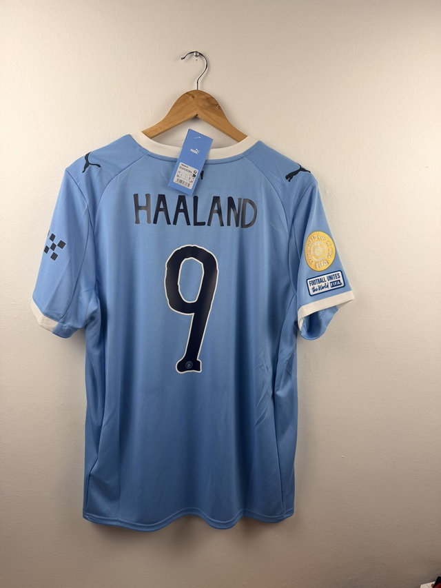 (L) Manchester City 2025-26 Home (BNWT, Club World Cup) / HAALAND 9