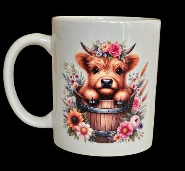 COW IN A FLOWER POT 11oz MUG - SASSY SIPS