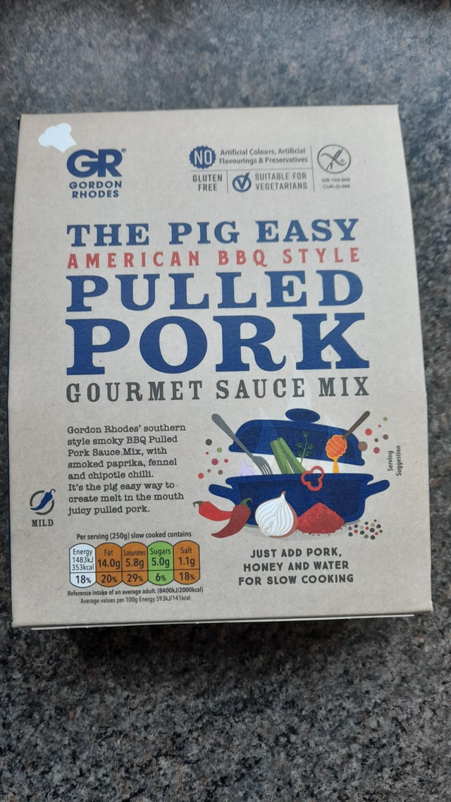 Gordon Rhodes Pulled Pork sauce mix