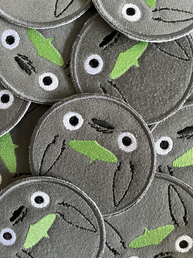 Patch brodé inspiré de Totoro