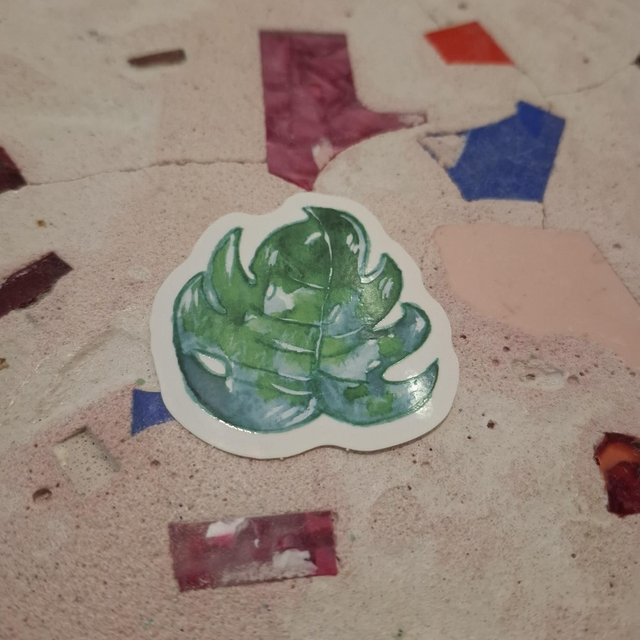 Maa7 sticker monstera