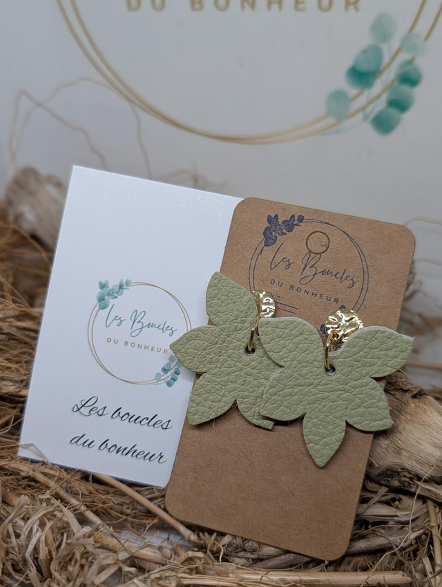 Boucles d'oreilles Sweety pistache sw011