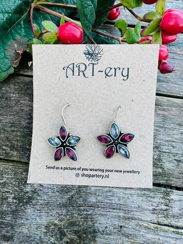 Floral earrings