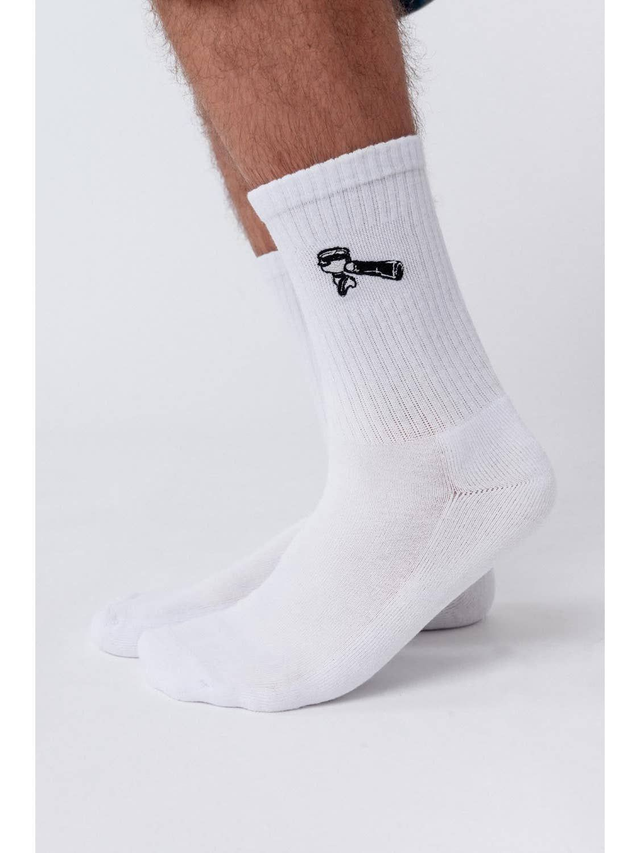 Siebträger | Bestickte Bio Baumwoll Socken (Fashion Drinks) 42-46