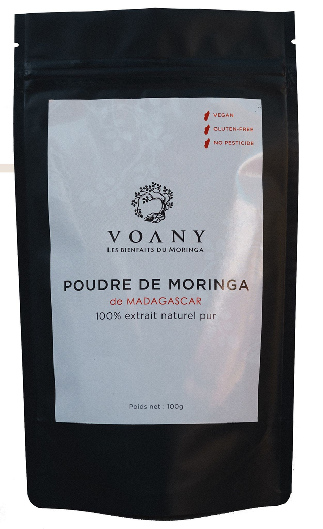 Poudre de feuilles de Moringa — Voany (100g)