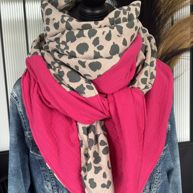 Foulard Galet Fuchsia 