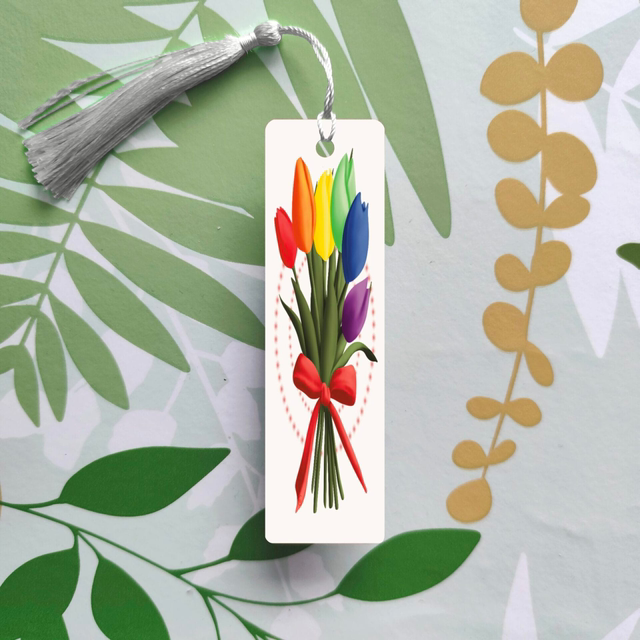 Tulipes au couleurs des drapeaux LGBT - Marque-pages