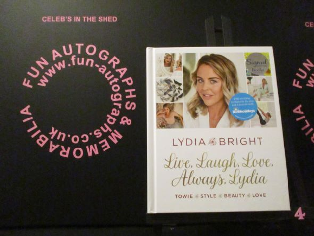 Lydia Bright 'Live, Laugh, Love, Always, Lydia' Authentic Autographed Hardback Book (4)