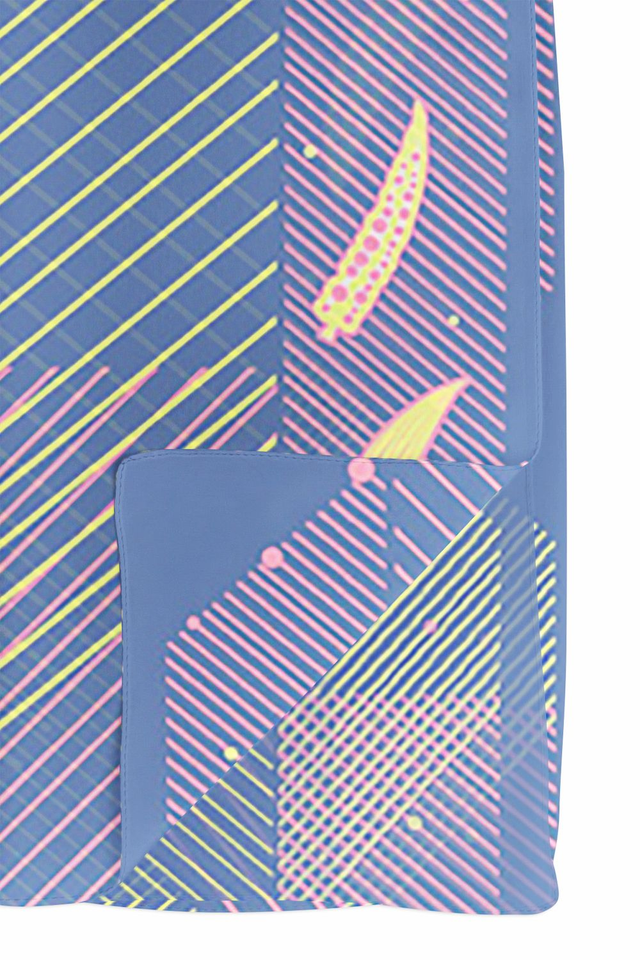 Foulard rectangulaire Gombos Ewà Voile 143 cm x 60 cm 