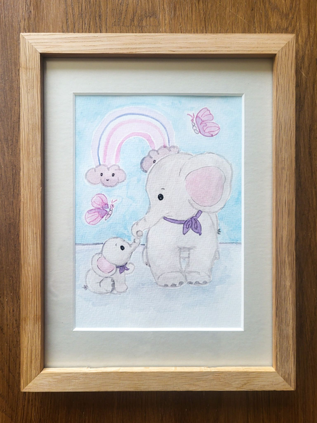 Éléphanteau et sa maman