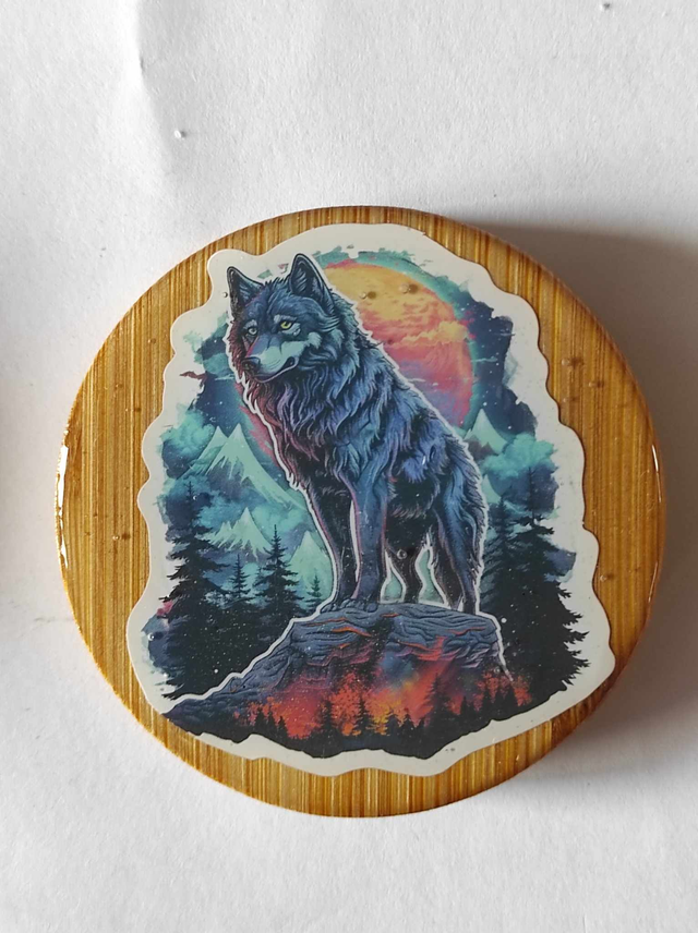 Décapsuleur Loup magnétique frigo