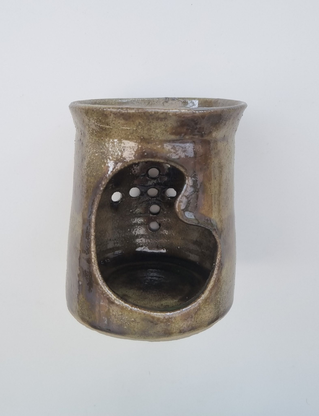 Ceramic Oil &amp; Wax Burner – Golden Green