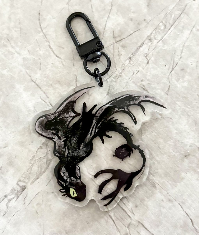 Flying Toothless Charm