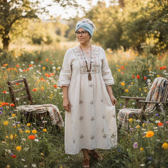 Bandeau tricot croisé