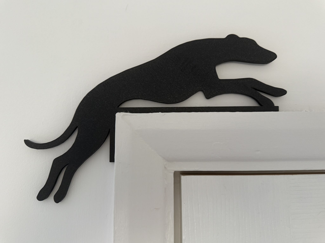 Leaping Greyhound Door Topper