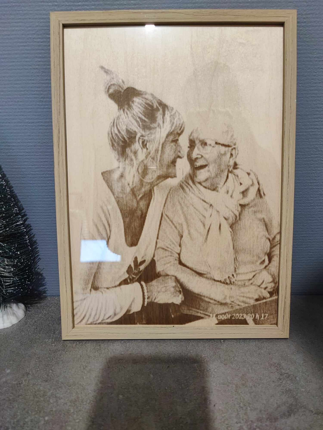 Portrait A4 sur bois