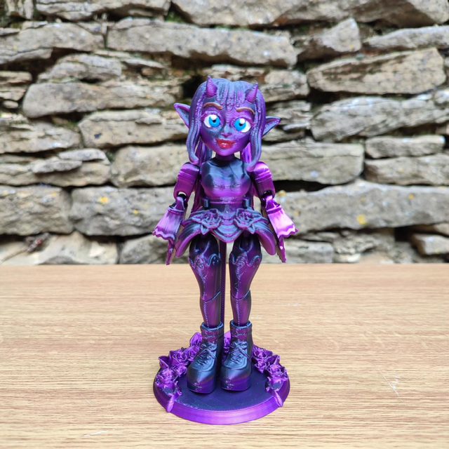 Vampire Doll with Stand – Gothic Collectible Figurine for Horror &amp; Fantasy Fans, 3D printed vampire doll,
Gothic figurine collectible,
Horror fantasy doll with stand,
Handmade vampire décor,
3D printed gothic art