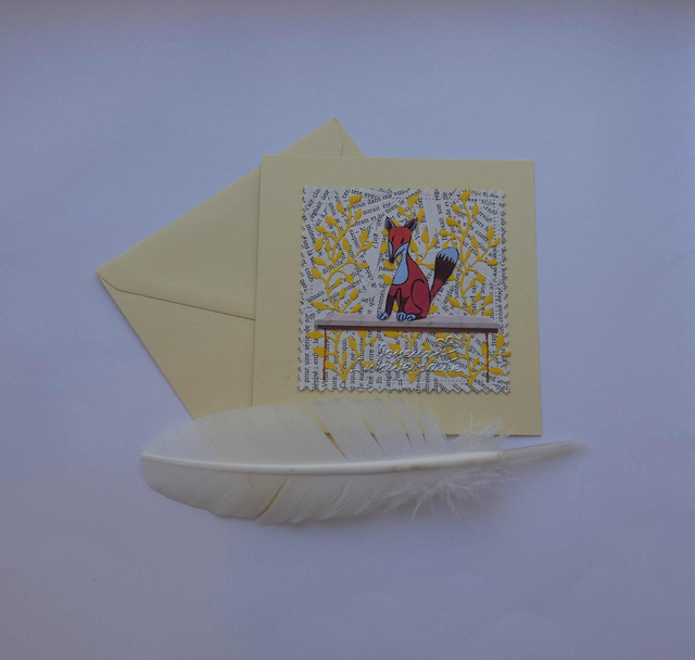 Joyeux anniversaire automnal avec ce renard