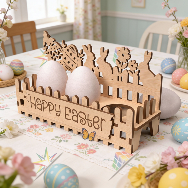 Cassettina floreale porta uova