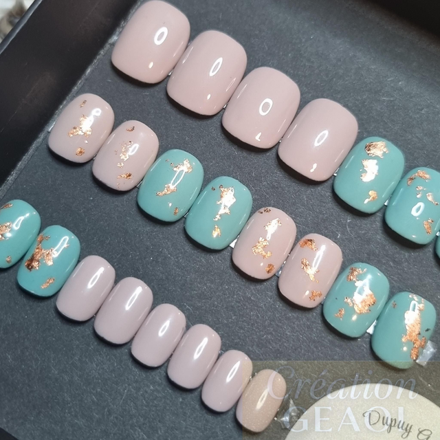 Mix kat copper leaves little carré xs