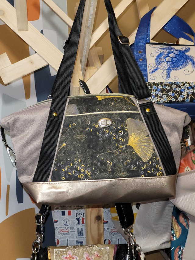 Sac Ebben lainage doré 