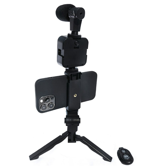 Live-Übertragung, Bluetooth-Triopod-Selfie-Set/Halterung mit LED
