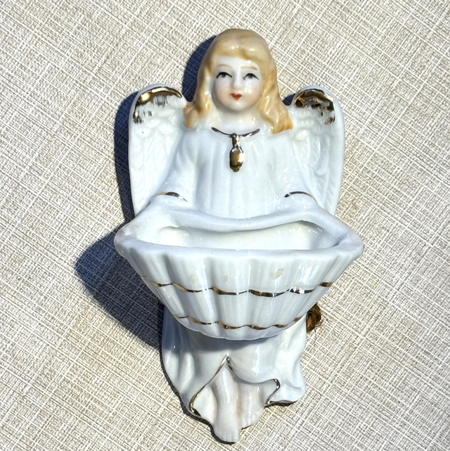 Engel / Weihwasser/ Porzellan