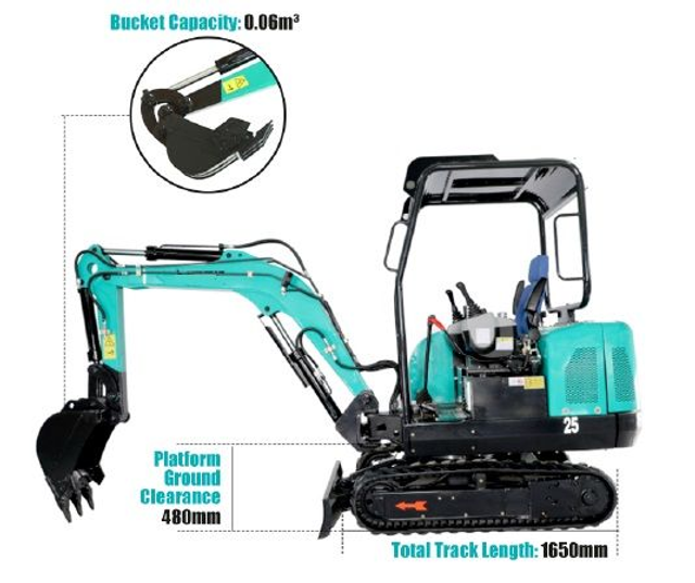 Mini pelle 2.5 tonnes