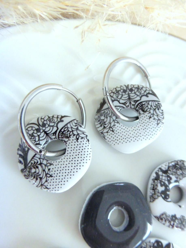 Perles ovales dentelles - Mix &amp; Boucles