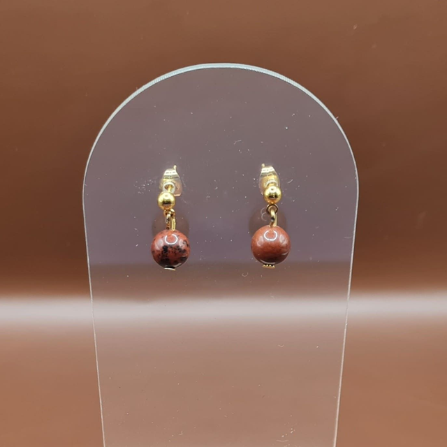 Puces Obsidienne acajou