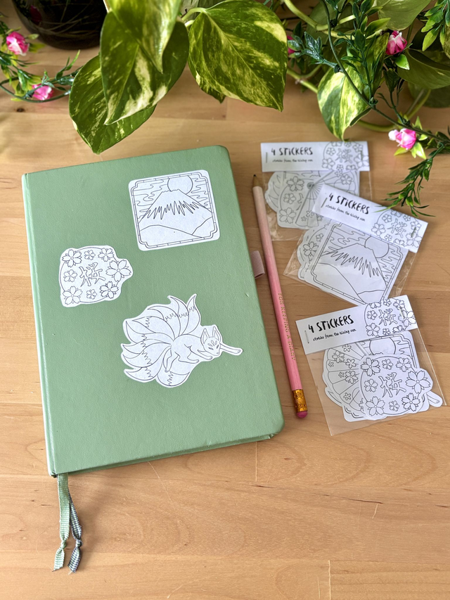 Stories from the Rising Sun ~ sticker set 4 pcs