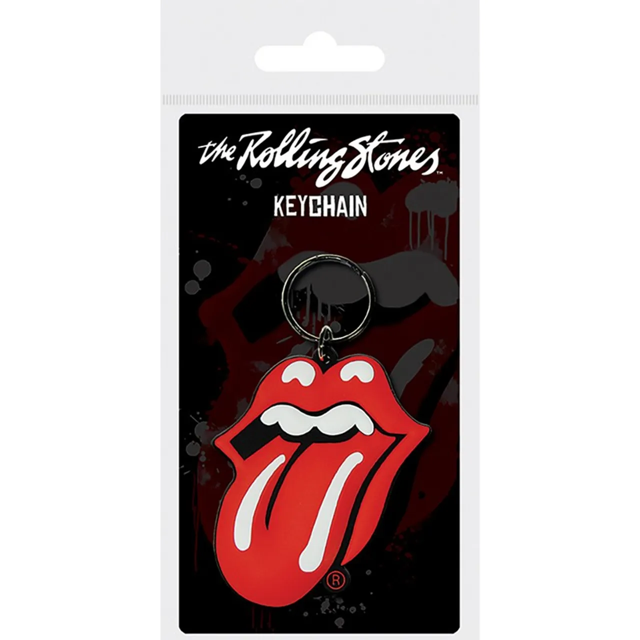 Rolling Stones Tongue Rubber Keychain