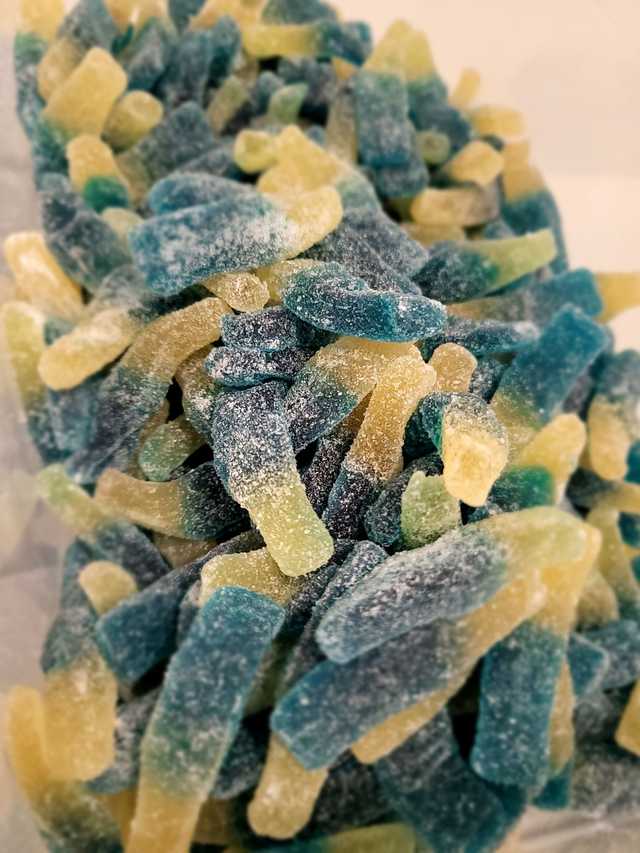 Bouteilles framboise sucrées (100g) halal