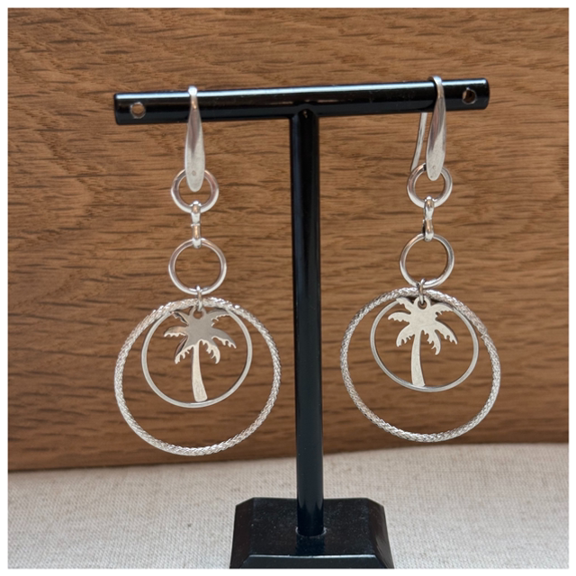 Boucles d’oreilles palmiers
