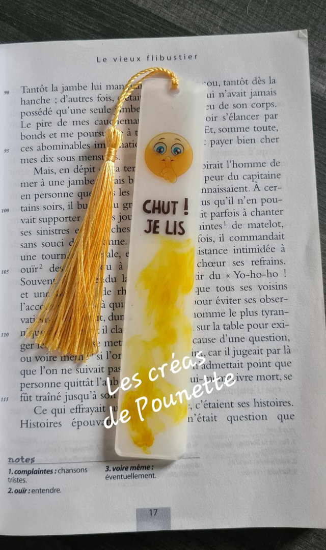 Marque page "Chut je lis !"