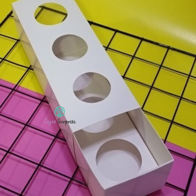 CAJA DESLIZABLE 3 CUPCAKES