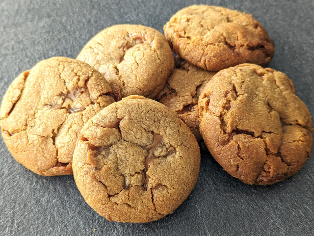 Cookies éclat de caramel - Lot de 4