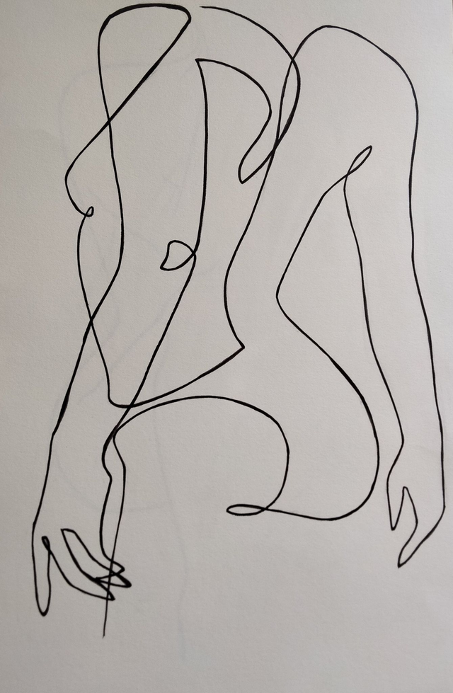  buste femme  format A3