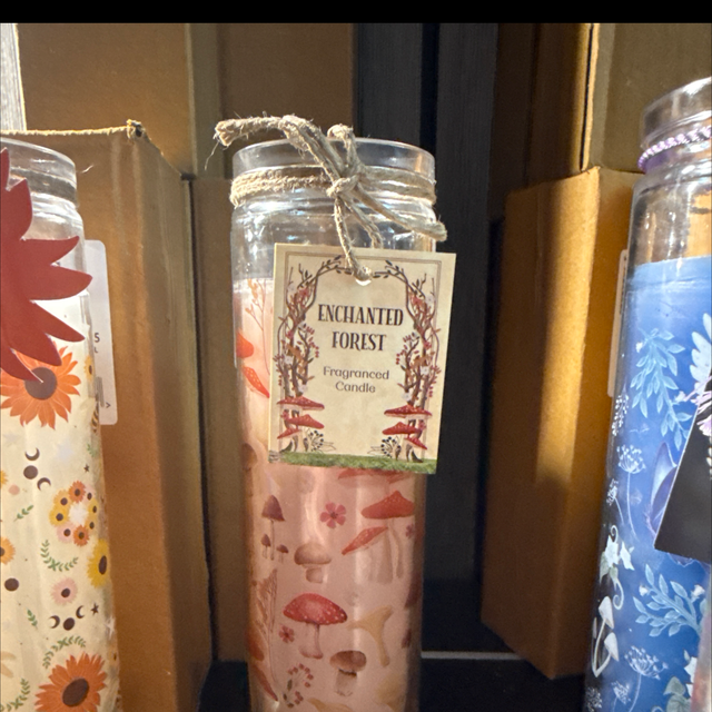 Enchanted forest candle
